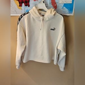 Puma Cropped Hooded Sweatshirt Size XL